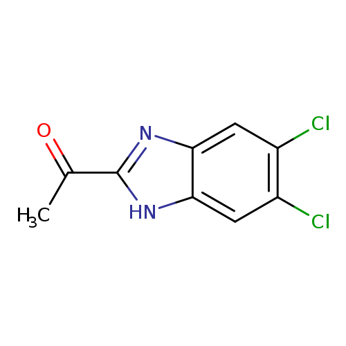 Clc1cc2[nH]c(nc2cc1Cl)C(=O)C
