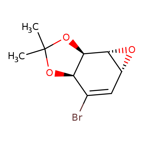 BrC1=C[C@H]2O[C@H]2[C@H]2[C@@H]1OC(O2)(C)C