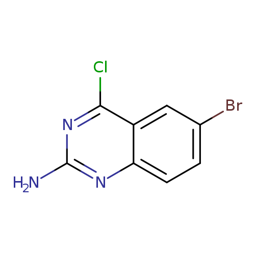 Brc1ccc2c(c1)c(Cl)nc(n2)N