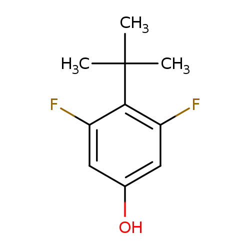 CC(c1c(F)cc(cc1F)O)(C)C