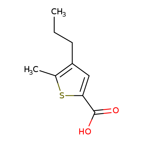 CCCc1cc(sc1C)C(=O)O