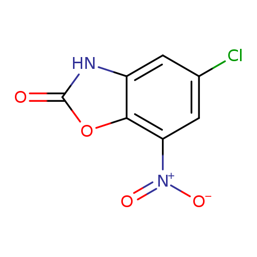 Clc1cc2[nH]c(=O)oc2c(c1)[N+](=O)[O-]