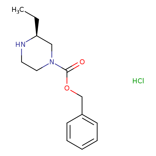 CC[C@@H]1NCCN(C1)C(=O)OCc1ccccc1.Cl