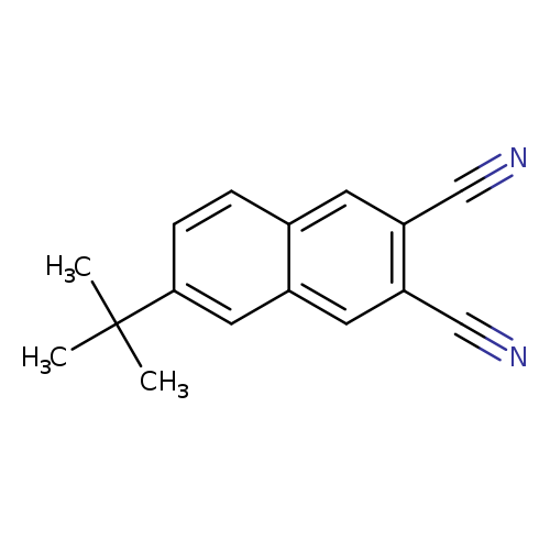 N#Cc1cc2ccc(cc2cc1C#N)C(C)(C)C