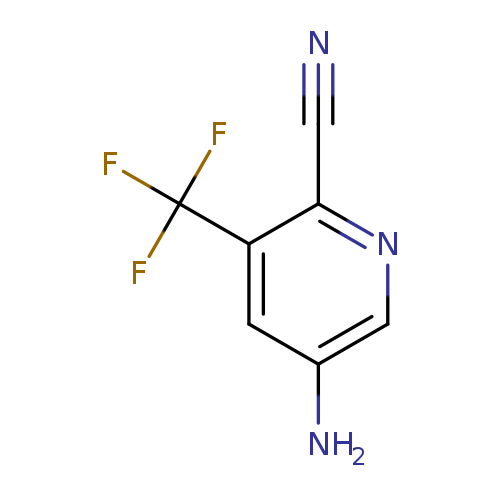 N#Cc1ncc(cc1C(F)(F)F)N