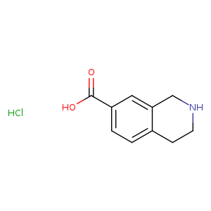 OC(=O)c1ccc2c(c1)CNCC2.Cl