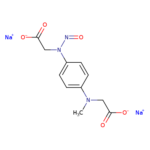 O=NN(c1ccc(cc1)N(CC(=O)[O-])C)CC(=O)[O-].[Na+].[Na+]