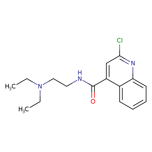 CCN(CCNC(=O)c1cc(Cl)nc2c1cccc2)CC