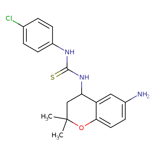S=C(NC1CC(C)(C)Oc2c1cc(N)cc2)Nc1ccc(cc1)Cl