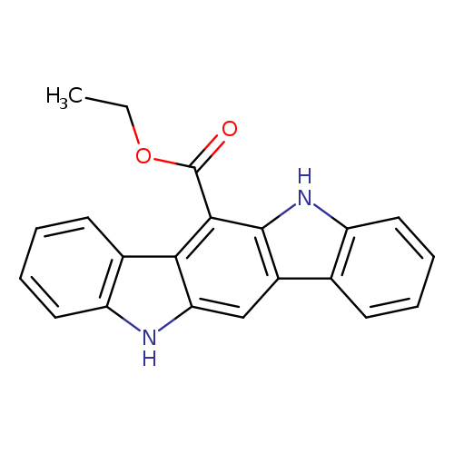 CCOC(=O)c1c2[nH]c3c(c2cc2c1c1ccccc1[nH]2)cccc3