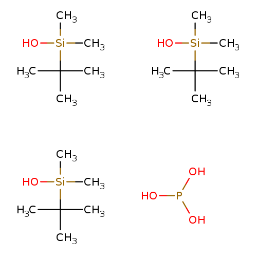 C[Si](C(C)(C)C)(O)C.C[Si](C(C)(C)C)(O)C.C[Si](C(C)(C)C)(O)C.OP(O)O