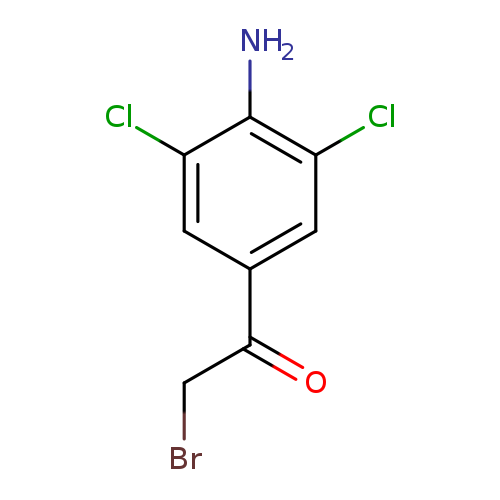 BrCC(=O)c1cc(Cl)c(c(c1)Cl)N