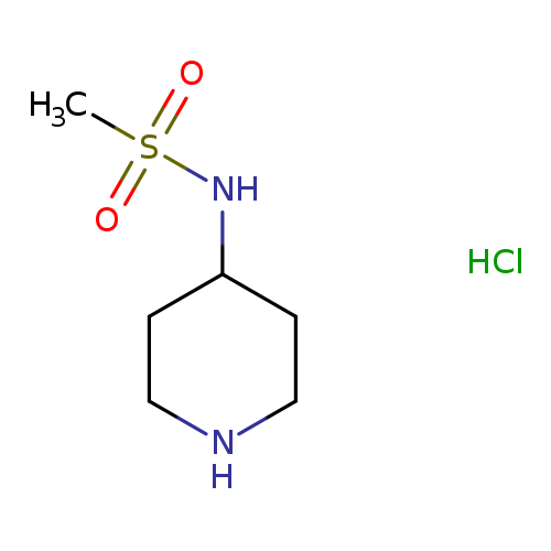 CS(=O)(=O)NC1CCNCC1.Cl