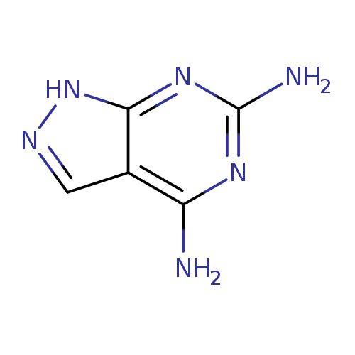 Nc1nc(N)c2c(n1)[nH]nc2