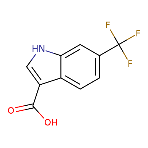 OC(=O)c1c[nH]c2c1ccc(c2)C(F)(F)F