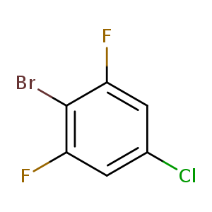 Clc1cc(F)c(c(c1)F)Br