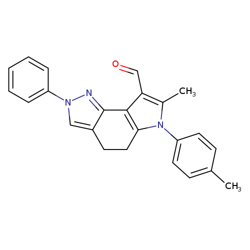 O=Cc1c(C)n(c2c1c1nn(cc1CC2)c1ccccc1)c1ccc(cc1)C