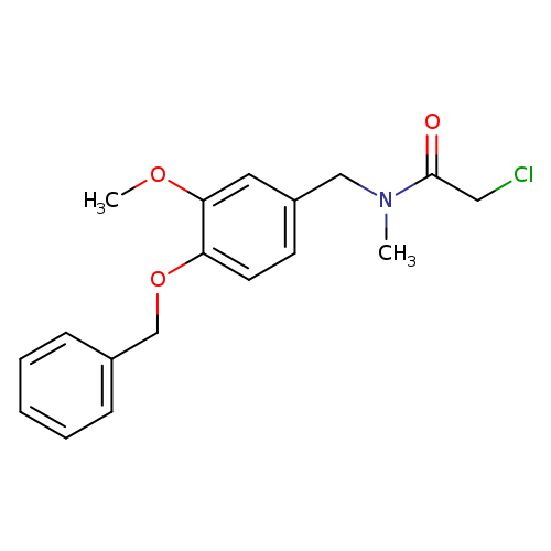 ClCC(=O)N(Cc1ccc(c(c1)OC)OCc1ccccc1)C