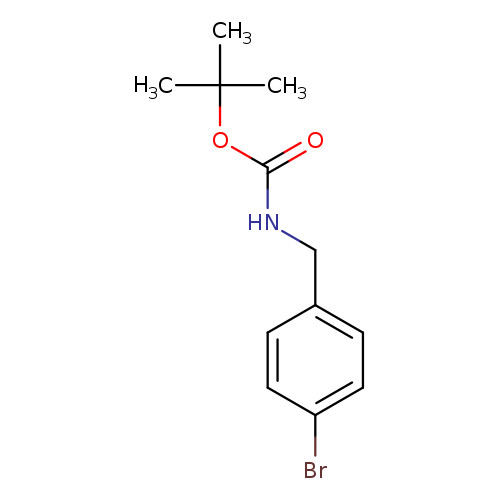 O=C(OC(C)(C)C)NCc1ccc(cc1)Br