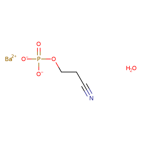 N#CCCOP(=O)([O-])[O-].O.[Ba+2]