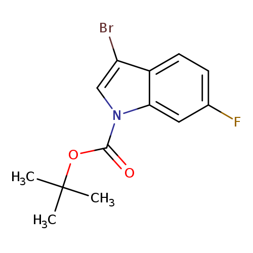 O=C(n1cc(c2c1cc(F)cc2)Br)OC(C)(C)C