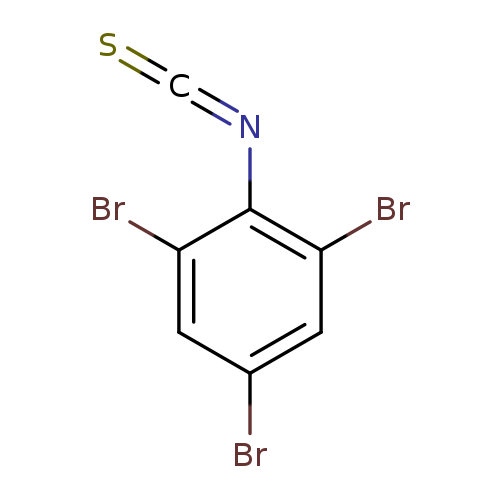 S=C=Nc1c(Br)cc(cc1Br)Br