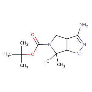 O=C(N1Cc2c(C1(C)C)[nH]nc2N)OC(C)(C)C