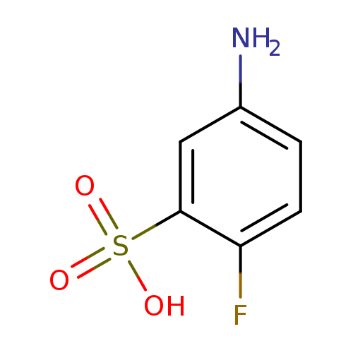 Nc1ccc(c(c1)S(=O)(=O)O)F