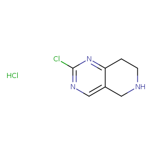 Clc1ncc2c(n1)CCNC2.Cl