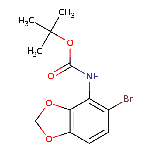 O=C(OC(C)(C)C)Nc1c(Br)ccc2c1OCO2