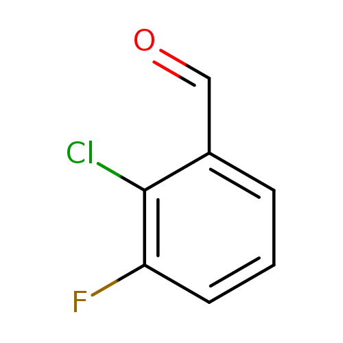 O=Cc1cccc(c1Cl)F