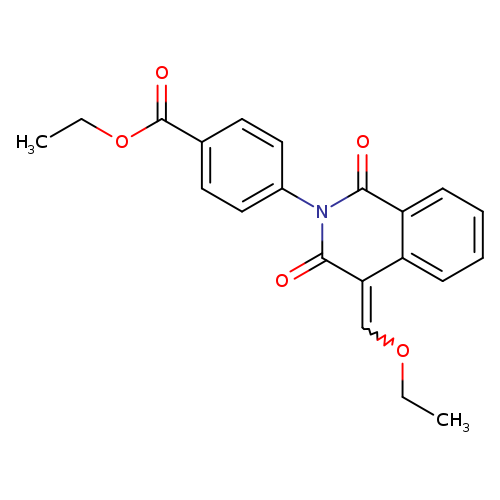 CCOC=C1C(=O)N(c2ccc(cc2)C(=O)OCC)C(=O)c2c1cccc2