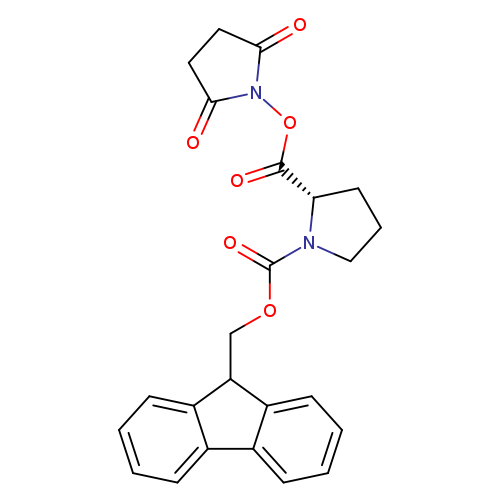 O=C([C@@H]1CCCN1C(=O)OCC1c2ccccc2c2c1cccc2)ON1C(=O)CCC1=O