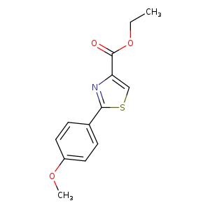 CCOC(=O)c1csc(n1)c1ccc(cc1)OC