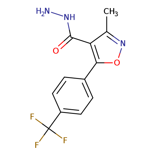 NNC(=O)c1c(C)noc1c1ccc(cc1)C(F)(F)F
