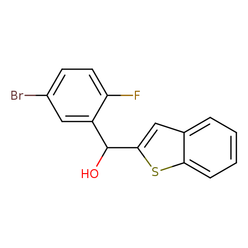 Brc1ccc(c(c1)C(c1cc2c(s1)cccc2)O)F