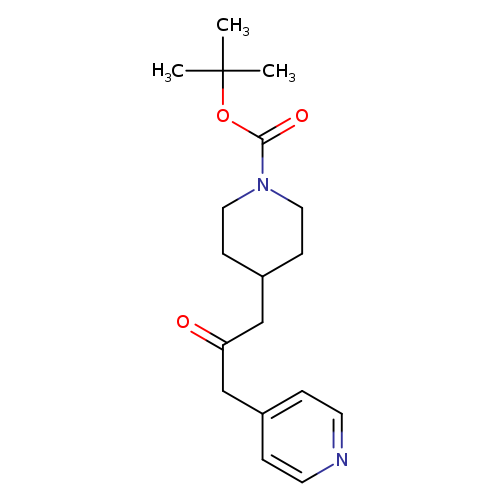 O=C(Cc1ccncc1)CC1CCN(CC1)C(=O)OC(C)(C)C