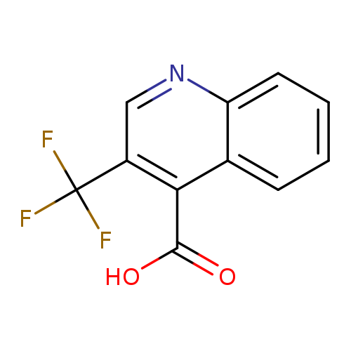 OC(=O)c1c2ccccc2ncc1C(F)(F)F