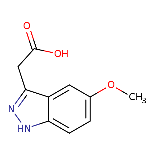 COc1cc2c(CC(=O)O)n[nH]c2cc1