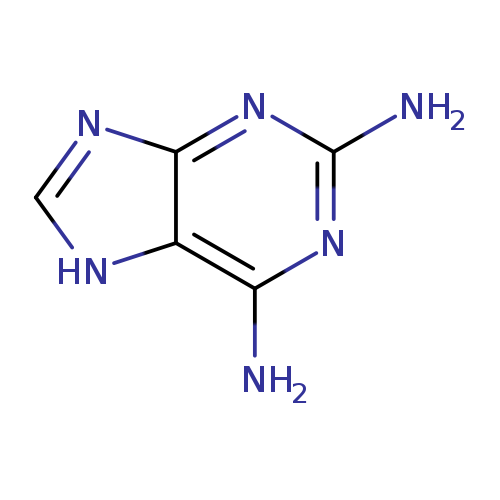 Nc1nc(N)c2c(n1)nc[nH]2