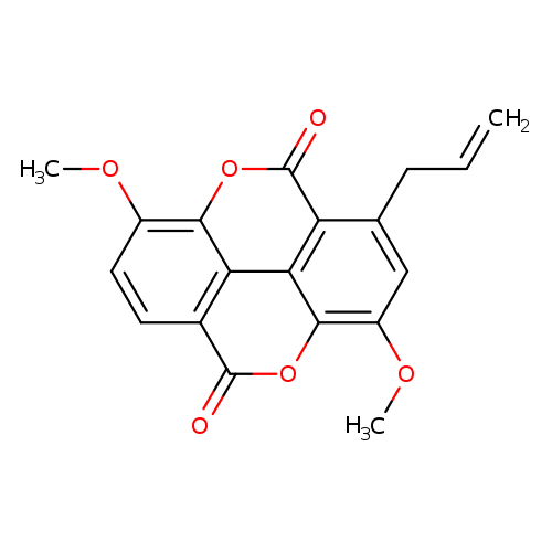 C=CCc1cc(OC)c2c3c1c(=O)oc1c3c(c(=O)o2)ccc1OC