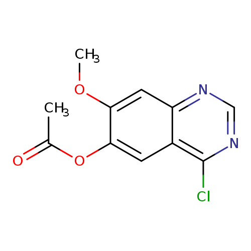 COc1cc2ncnc(c2cc1OC(=O)C)Cl