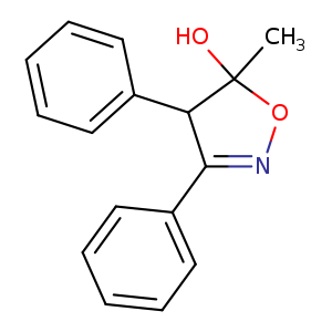CC1(O)ON=C(C1c1ccccc1)c1ccccc1