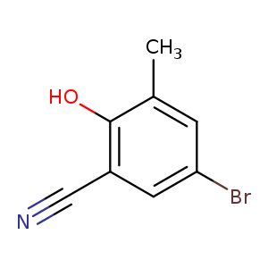 N#Cc1cc(Br)cc(c1O)C