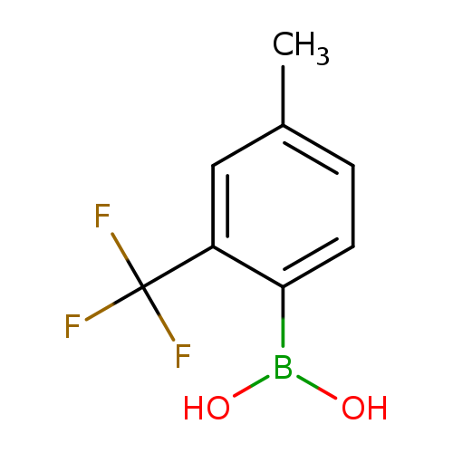 Cc1ccc(c(c1)C(F)(F)F)B(O)O