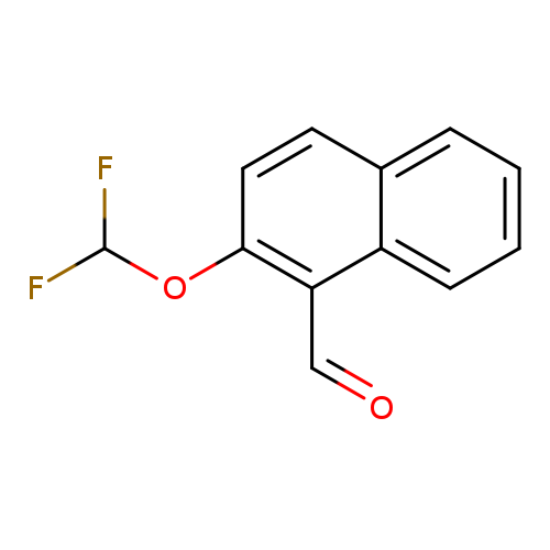 O=Cc1c(ccc2c1cccc2)OC(F)F