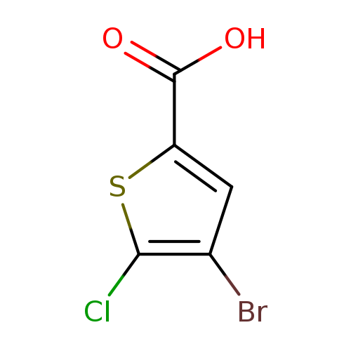 OC(=O)c1cc(c(s1)Cl)Br