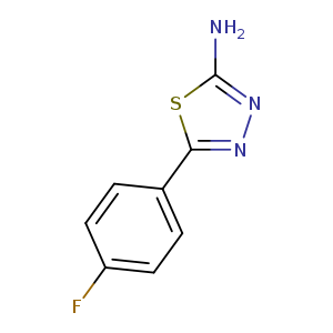 Fc1ccc(cc1)c1nnc(s1)N