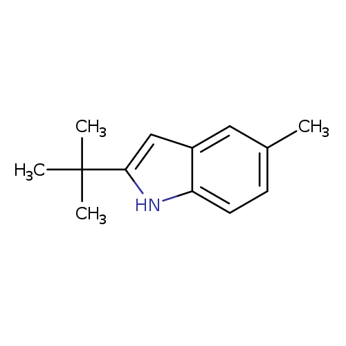 Cc1ccc2c(c1)cc([nH]2)C(C)(C)C