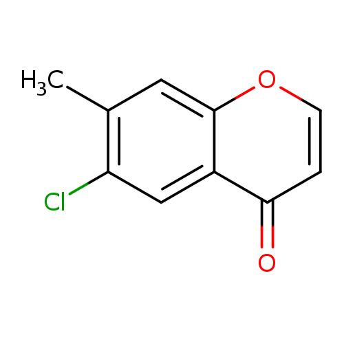 Clc1cc2c(=O)ccoc2cc1C